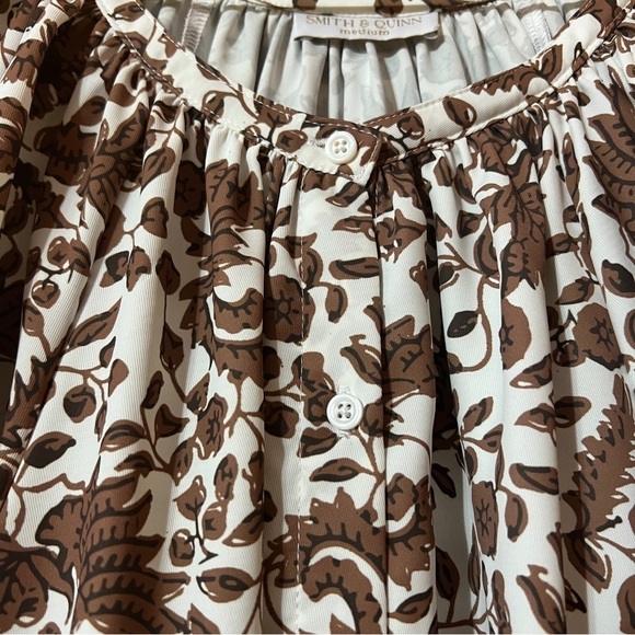 Smith & Quinn | Honey Dress in Dirty Dancing Button Front Balloon Sleeve Size M - Picture 5 of 10